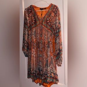 Tolani orange floral dress. BRAND NEW NEVER WORN WITH TAGS!